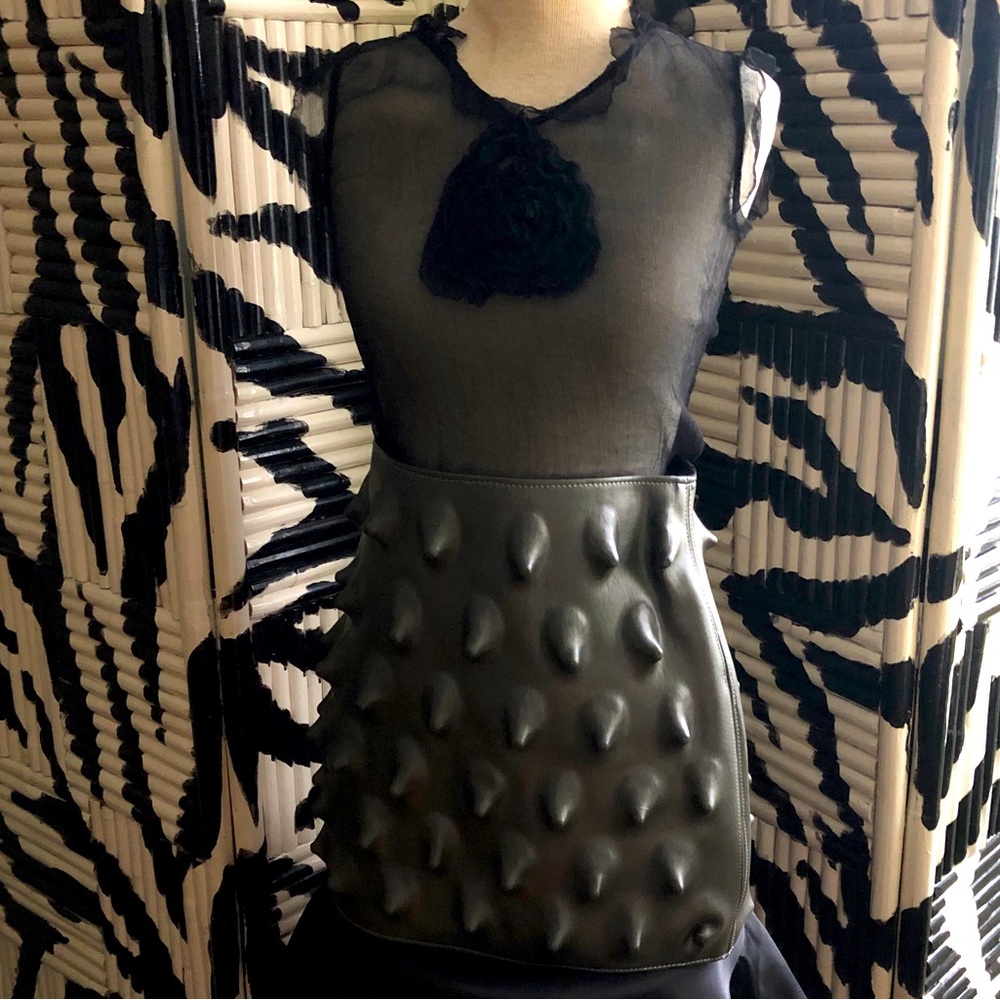 Anemone Bags Vintage Black Spiky Skirt Size Small